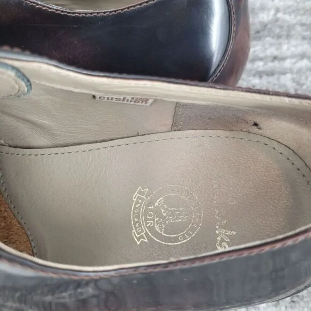 Clarks England Tor Men‎ 10 Brown Leather Lace Up Dress Shoes Oxford Derby Casual